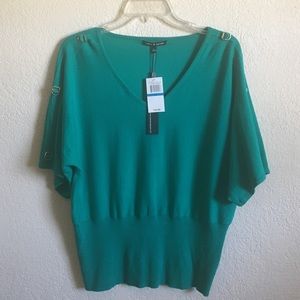*NWT* Cable & Gauge Green Dolman Top Sz:XL